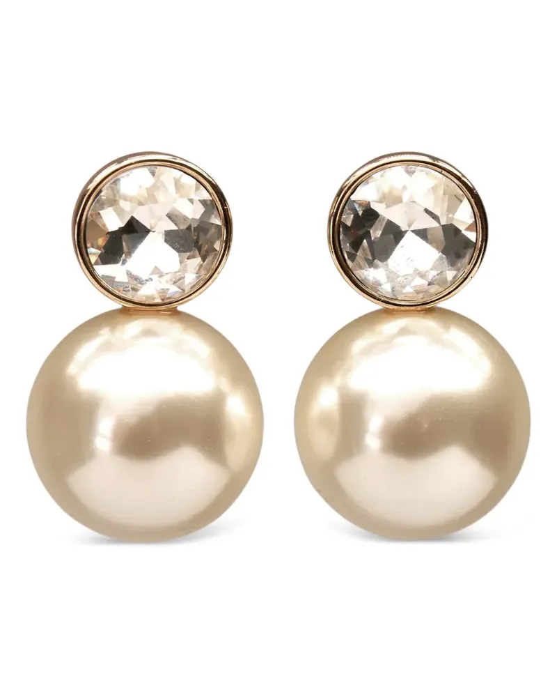 Carolina Herrera New York crystal-embellished earrings - Gold Gold