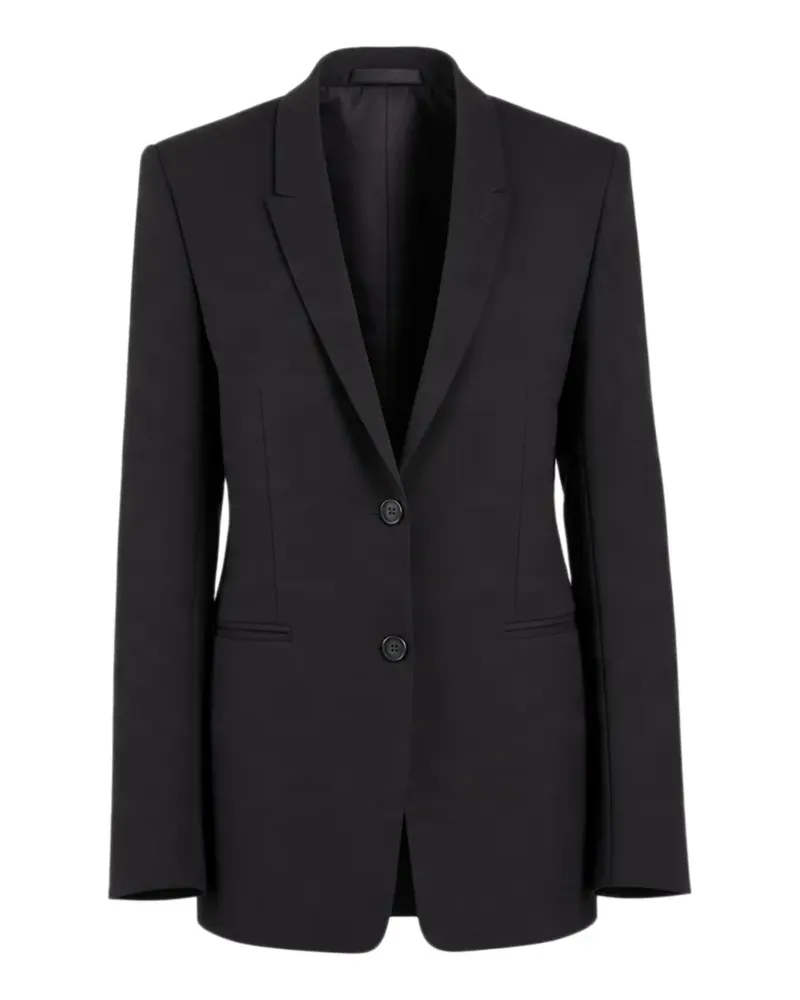 Rick Owens Einreihiger Blazer - Schwarz Schwarz