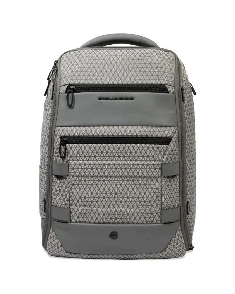 Piquadro Modularer Rucksack mit Henkel - Grau Grau