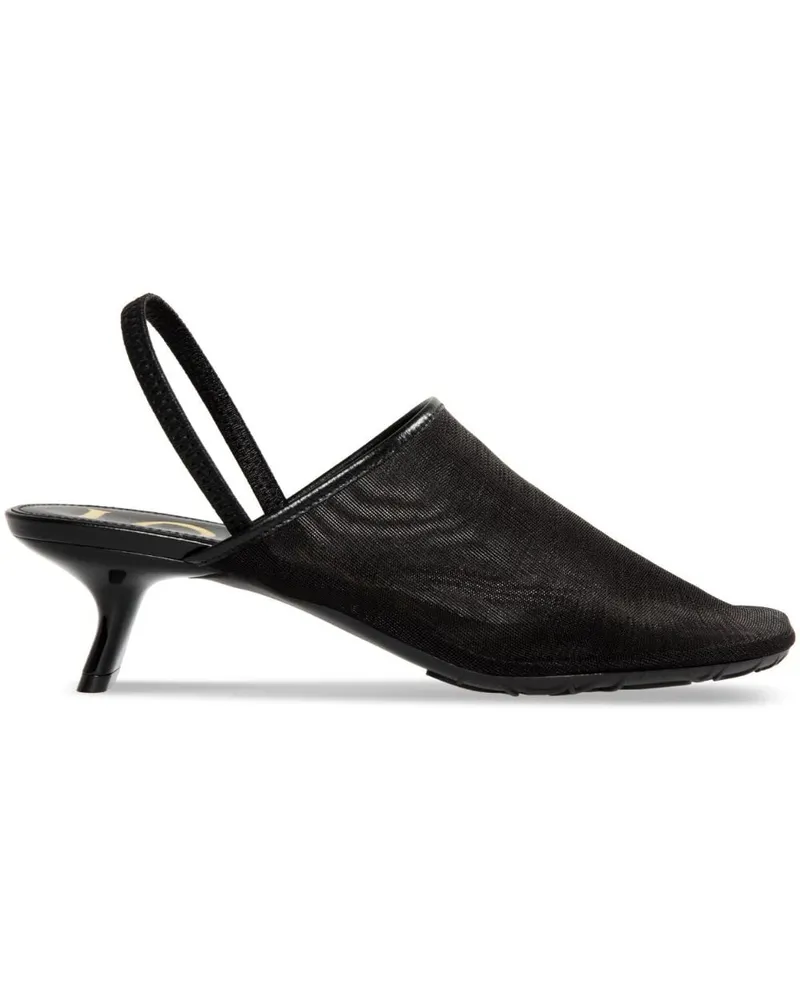 Loewe Petal Slingback-Mules 45mm - Schwarz Schwarz