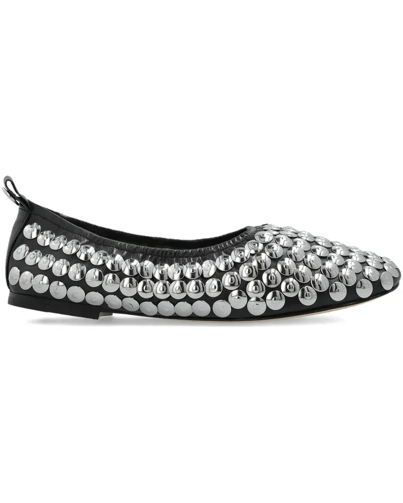 Tory Burch Ballerinas mit Nieten - Schwarz Schwarz