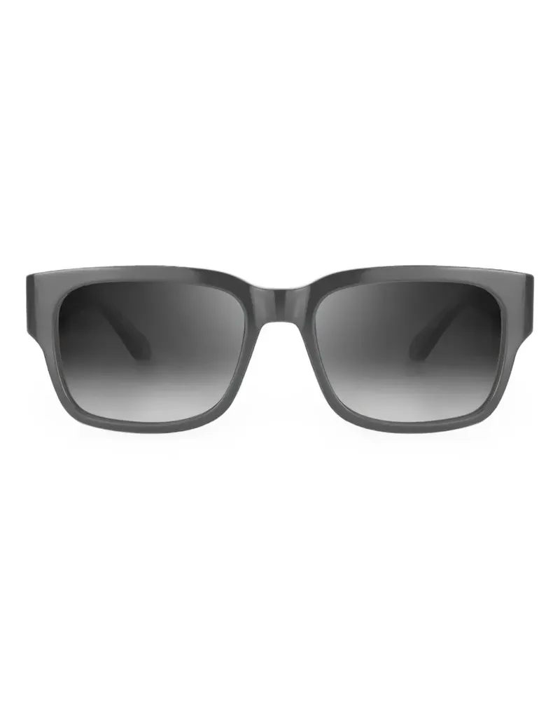 Bugatti tortoise-effect rectangle-frame sunglasses - Grau Grau