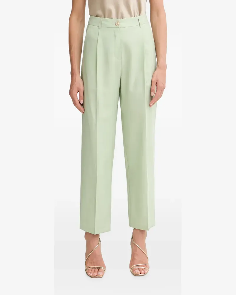 Morgan button-detail trousers - Grün Grün