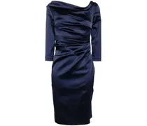 Asymmetrisches Cocktail Kleid - Blau