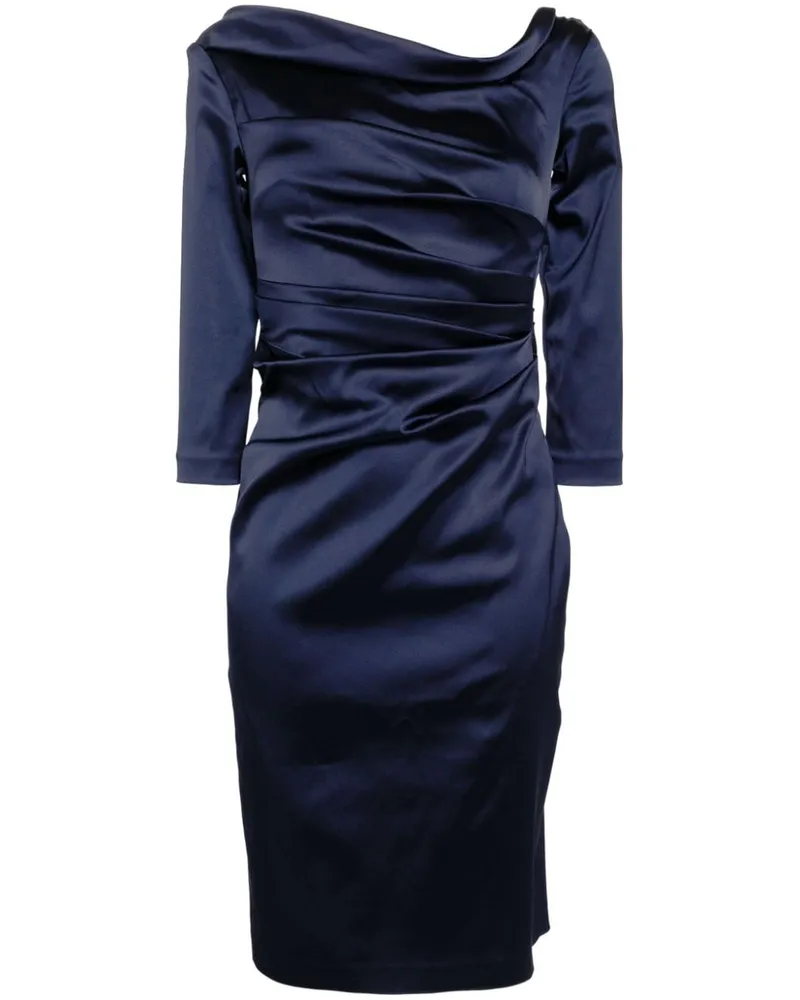 Talbot Runhof Asymmetrisches Cocktail Kleid - Blau Blau
