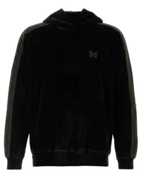 NEEDLES Hoodie aus Chenille Schwarz