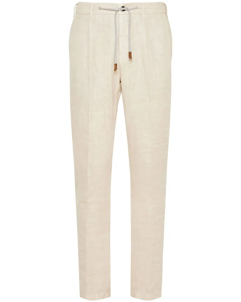 Eleventy Tapered-Hose mit Kordelzug - Nude Nude