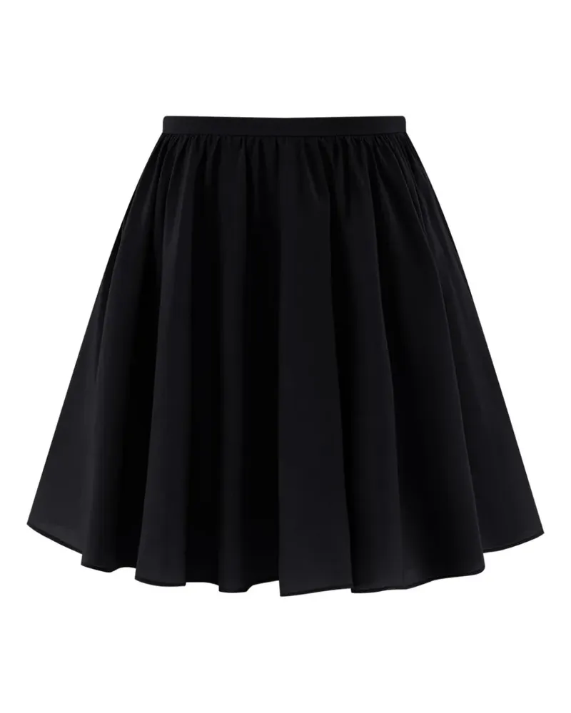 12 STOREEZ Geraffter Orchard Minirock - Schwarz Schwarz