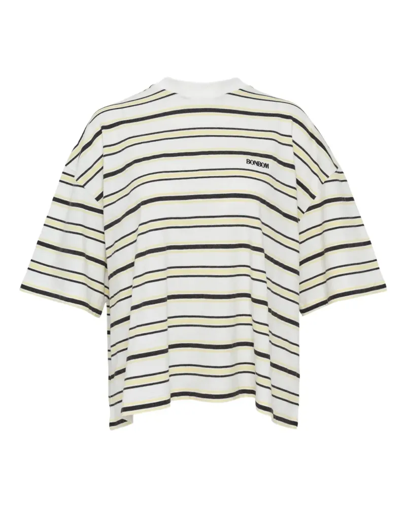 BONBOM half-length sleeves cropped T-shirt - Weiß Weiß