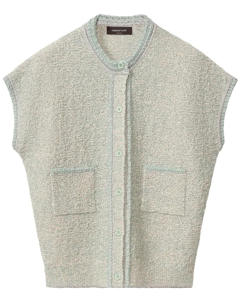 Fabiana Filippi Cardigan aus Bouclé - Blau Blau