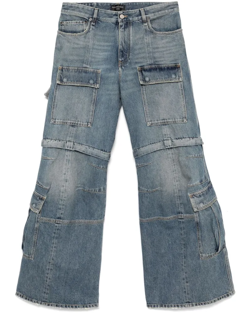 Balenciaga Cargo-Jeans - Blau Blau