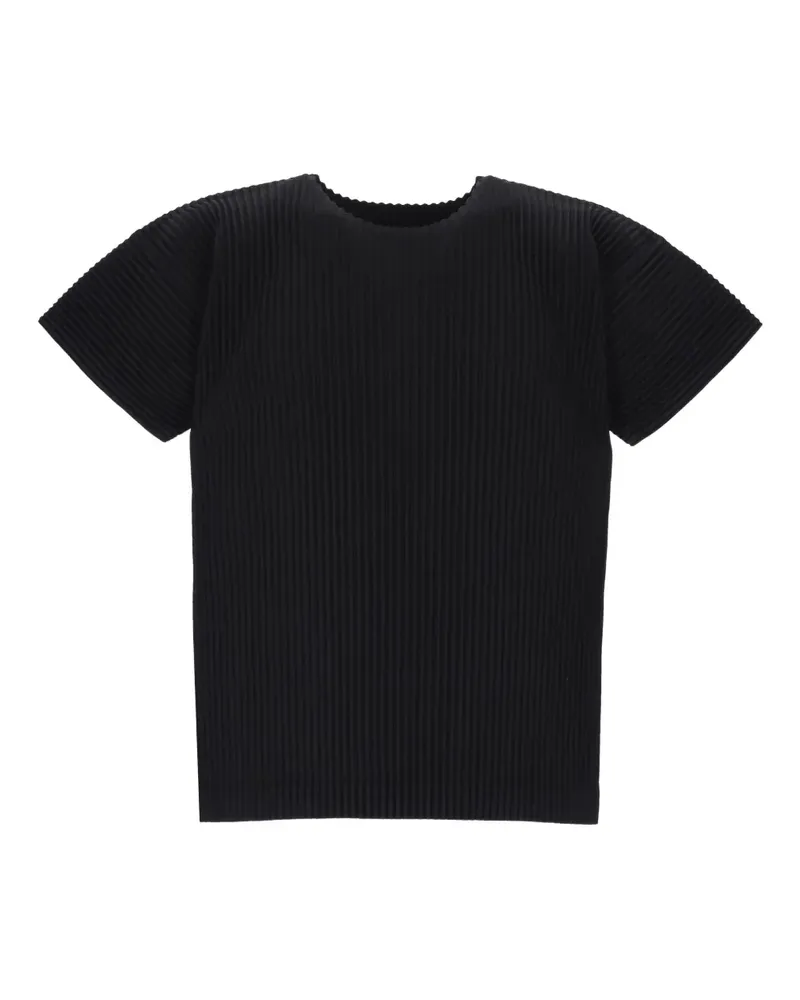 Issey Miyake Klassisches T-Shirt - Schwarz Schwarz
