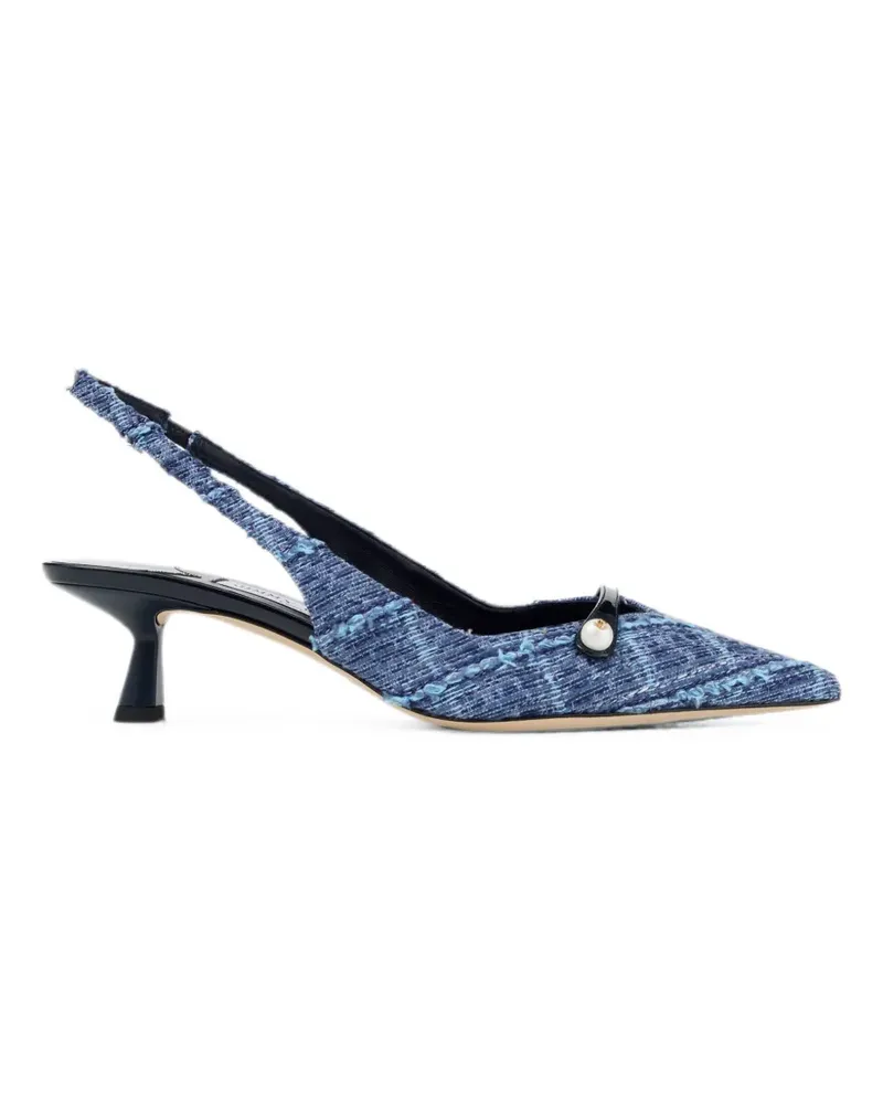 Jimmy Choo Amita Tweed-Pumps mit Perlen - Blau Blau