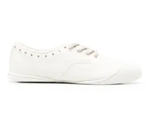 Sneakers mit Nietenverzierung - Nude