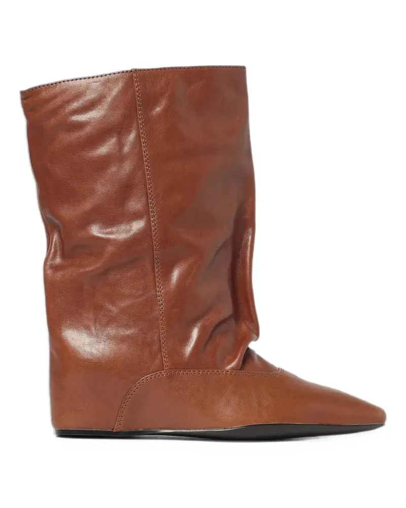 Paloma Barceló Vivian slouchy wedge ankle boots - Braun Braun