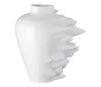 Fast Vase aus Porzellan - Weiß