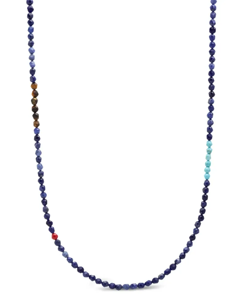 Nialaya Halskette mit Perlen - Blau Blau