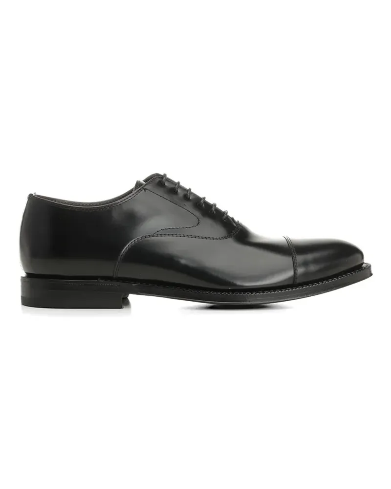 Al Duca D’Aosta 1902 brushed Oxford shoes - Schwarz Schwarz