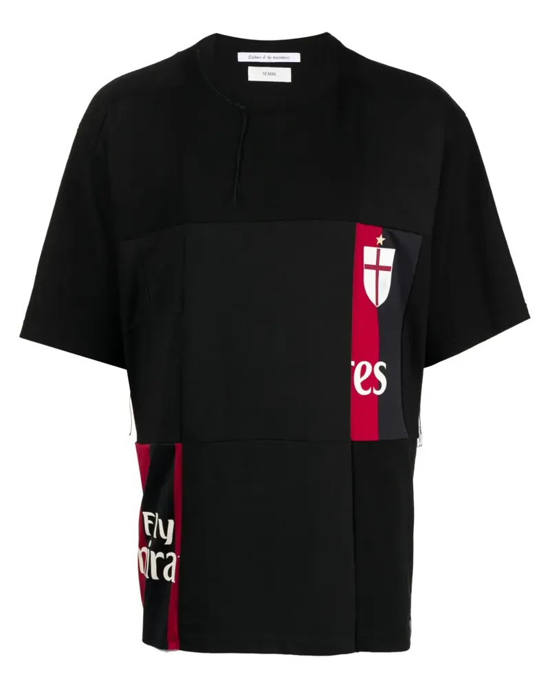 Children Of The Discordance T-Shirt im Patchwork-Look - Schwarz Schwarz
