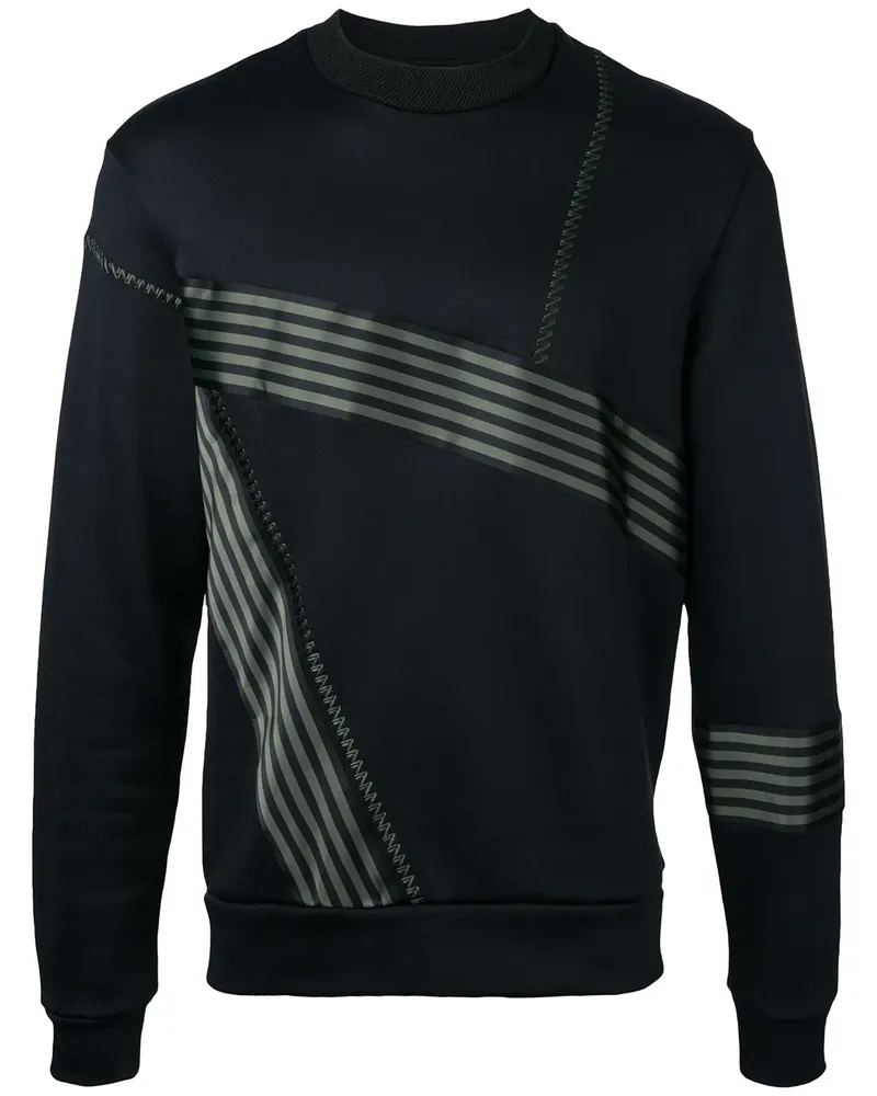 Wooyoungmi Sweatshirt mit Streifendetails - Schwarz Schwarz
