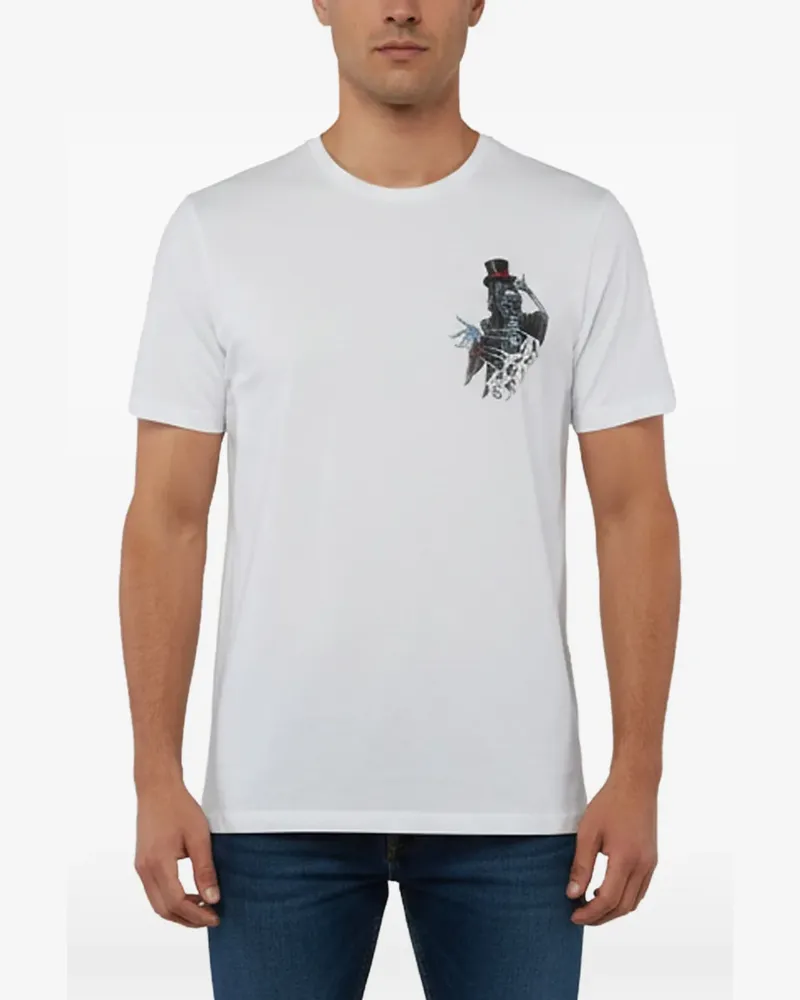 AllSaints T-Shirt mit grafischem Print - Weiß Weiß