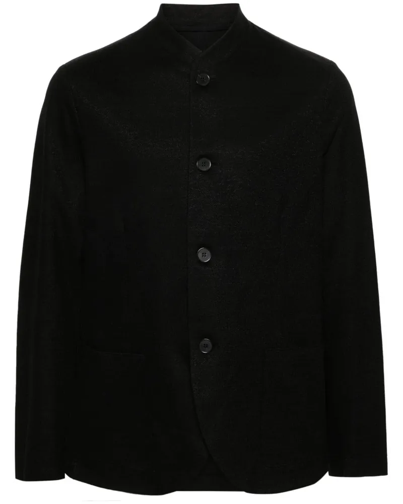 Harris Wharf London Nehru Bomberjacke - Schwarz Schwarz