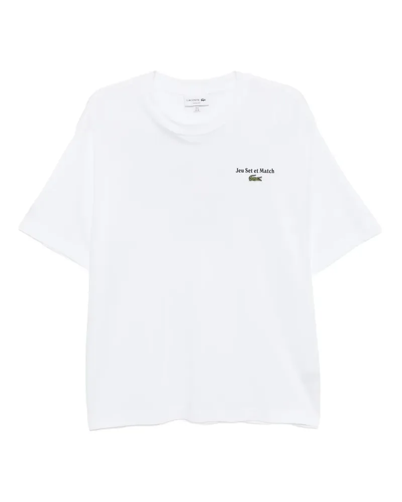 Lacoste T-Shirt mit Print - Weiß Weiß