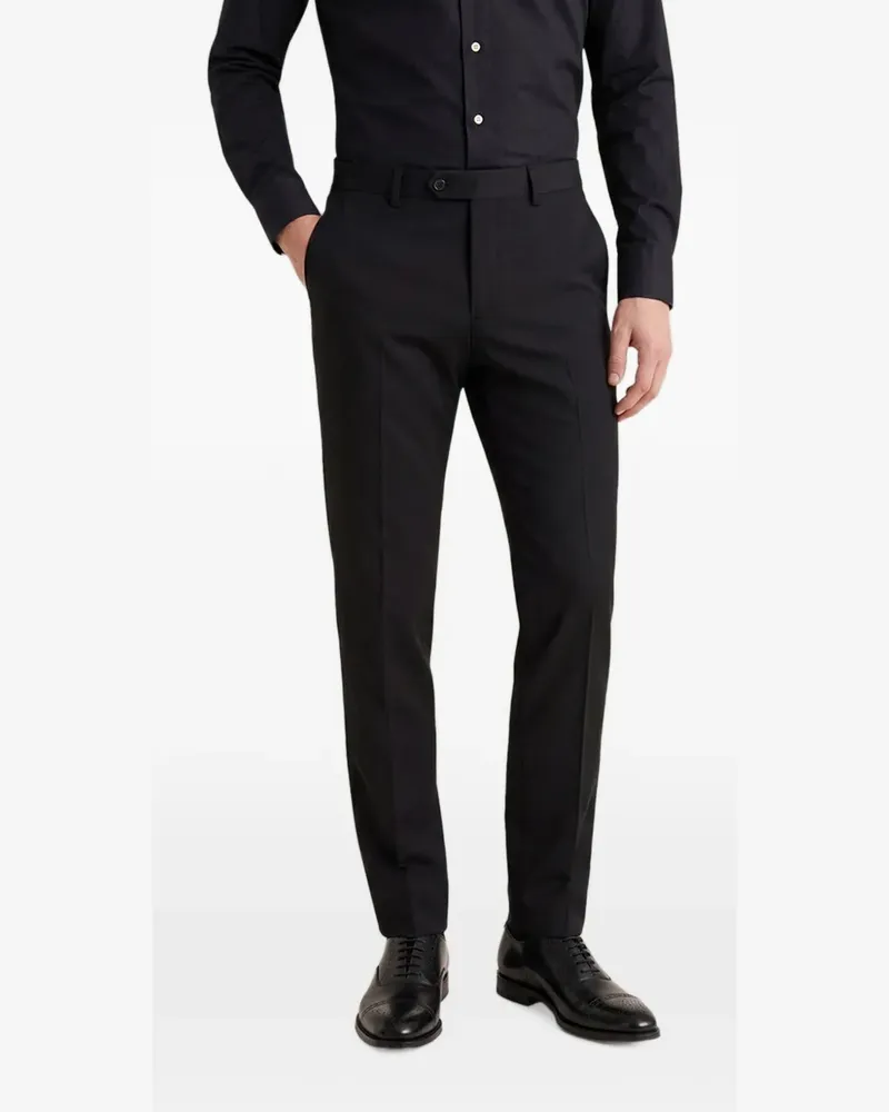 Kiton Einreihiger Anzug - Schwarz Schwarz