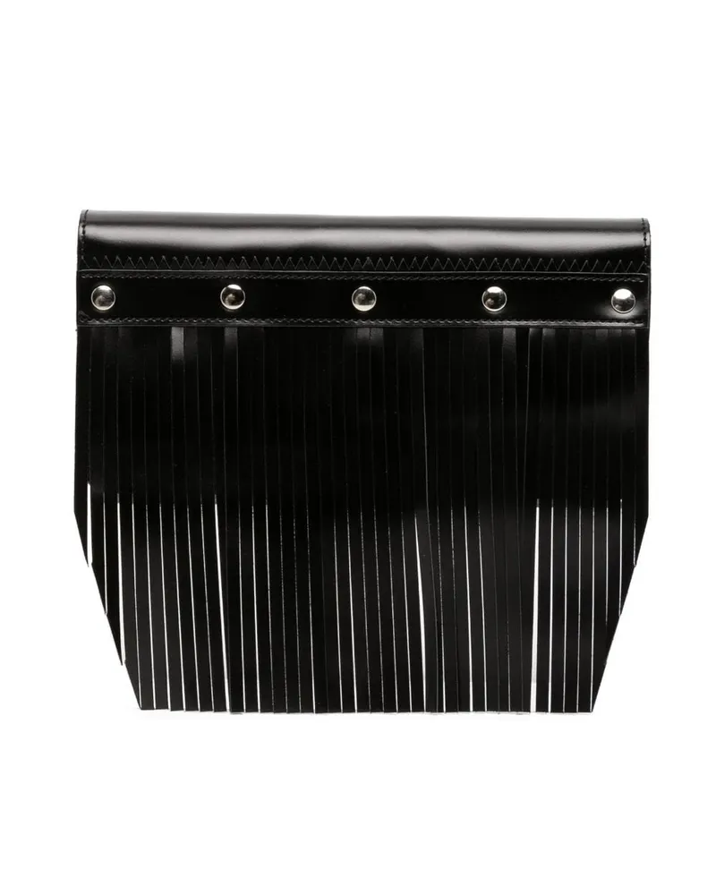 Comme des Garçons Portemonnaie mit Fransen - Schwarz Schwarz