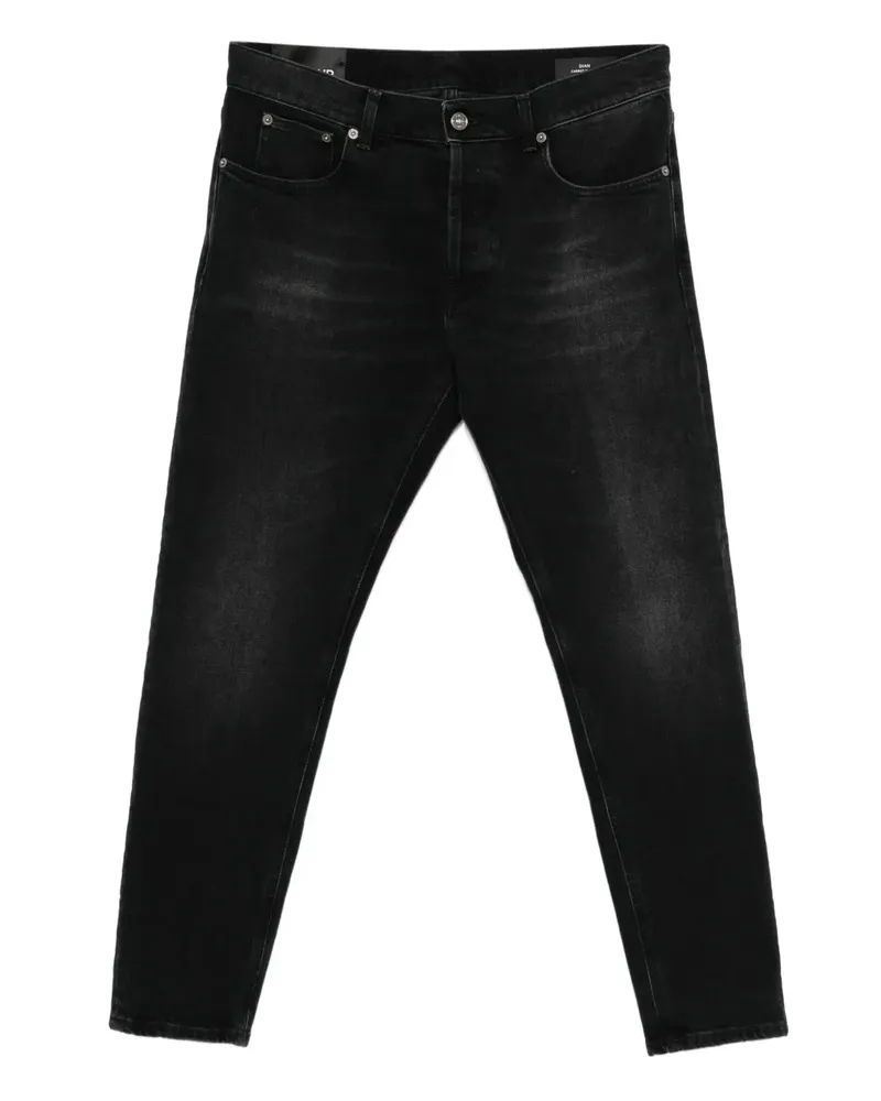 Dondup Jeans mit Tragefalten - Schwarz Schwarz