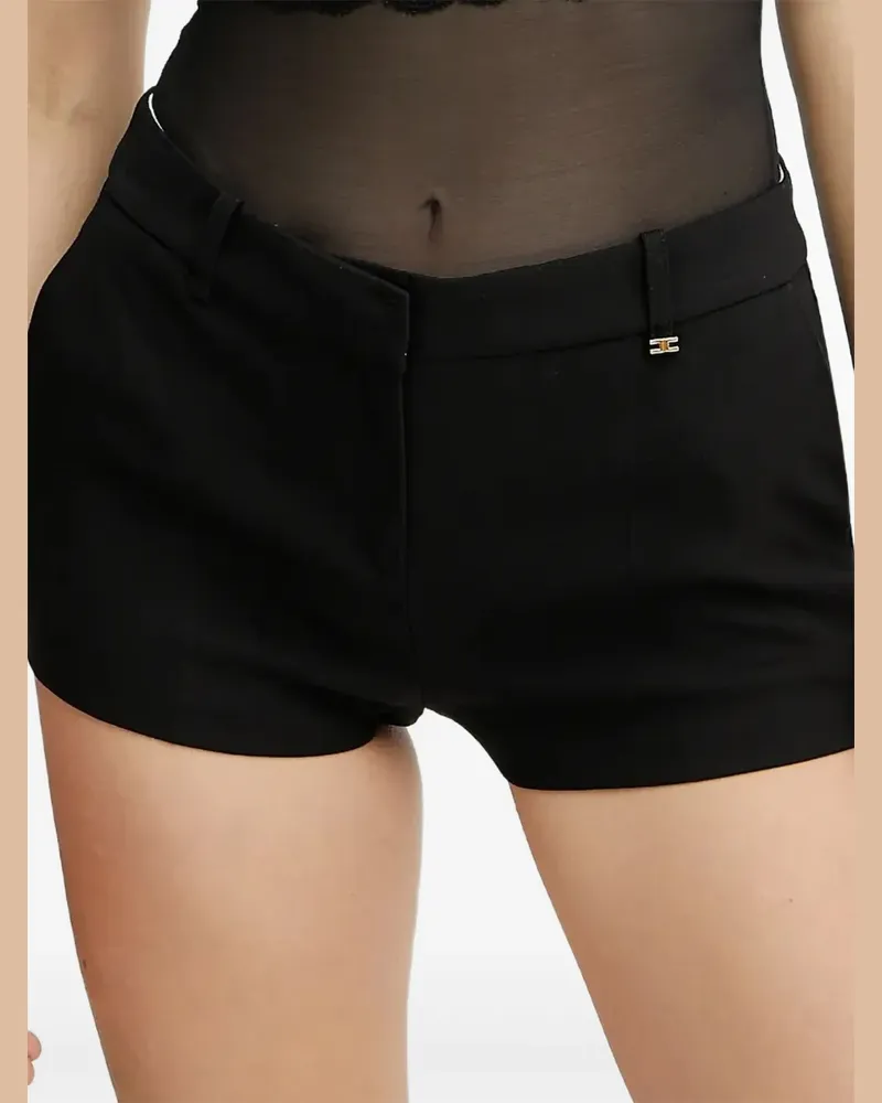 Elisabetta Franchi Shorts mit Logo - Schwarz Schwarz