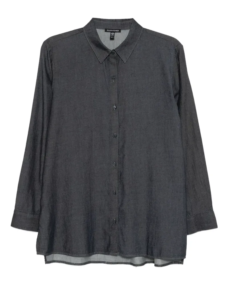 Eileen Fisher Hemd aus Bio-Baumwolle - Blau Blau