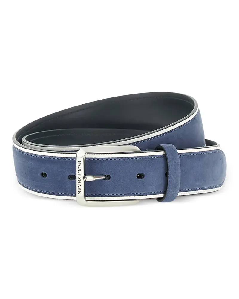 Paul & Shark contrasting suede belt - Blau Blau