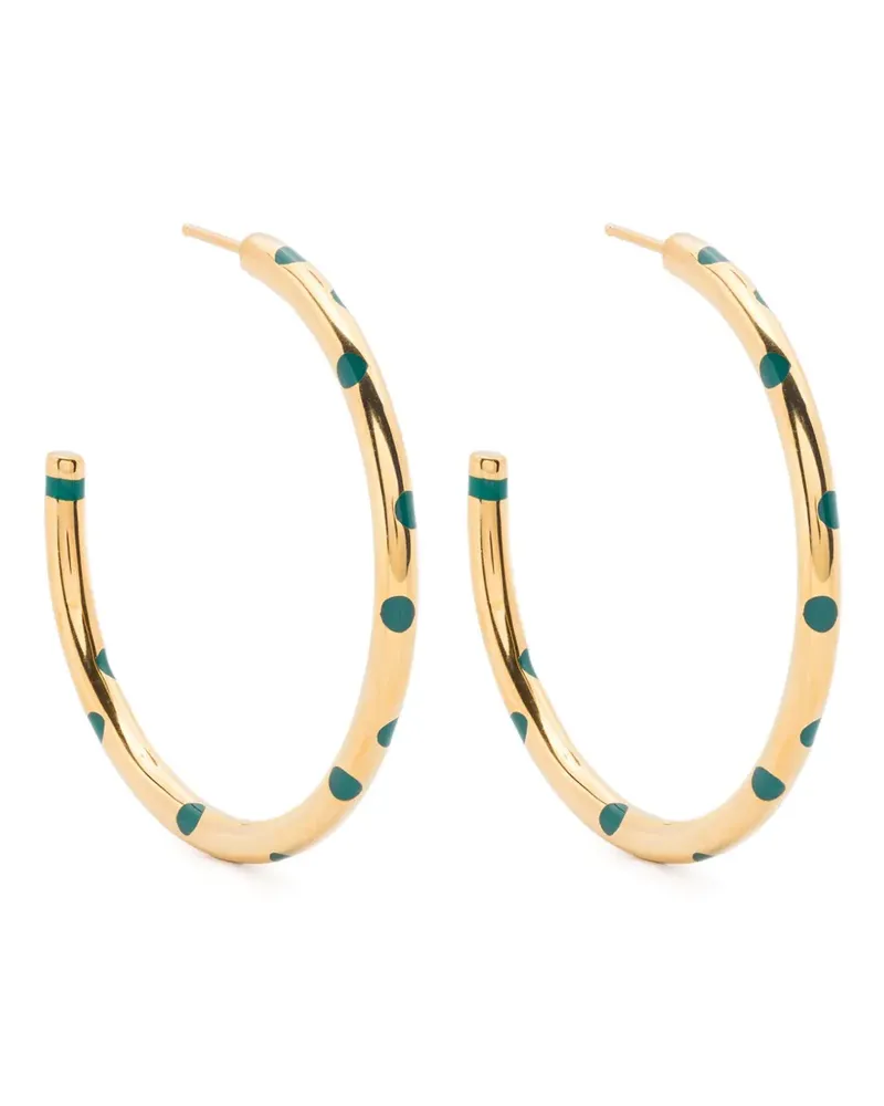 Aurélie Bidermann Positano hoop earrings - Gold Gold