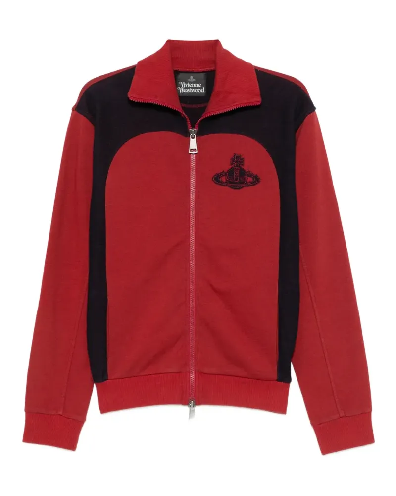 Vivienne Westwood Alien Orb-embroidered panelled sweatshirt - Rot Rot