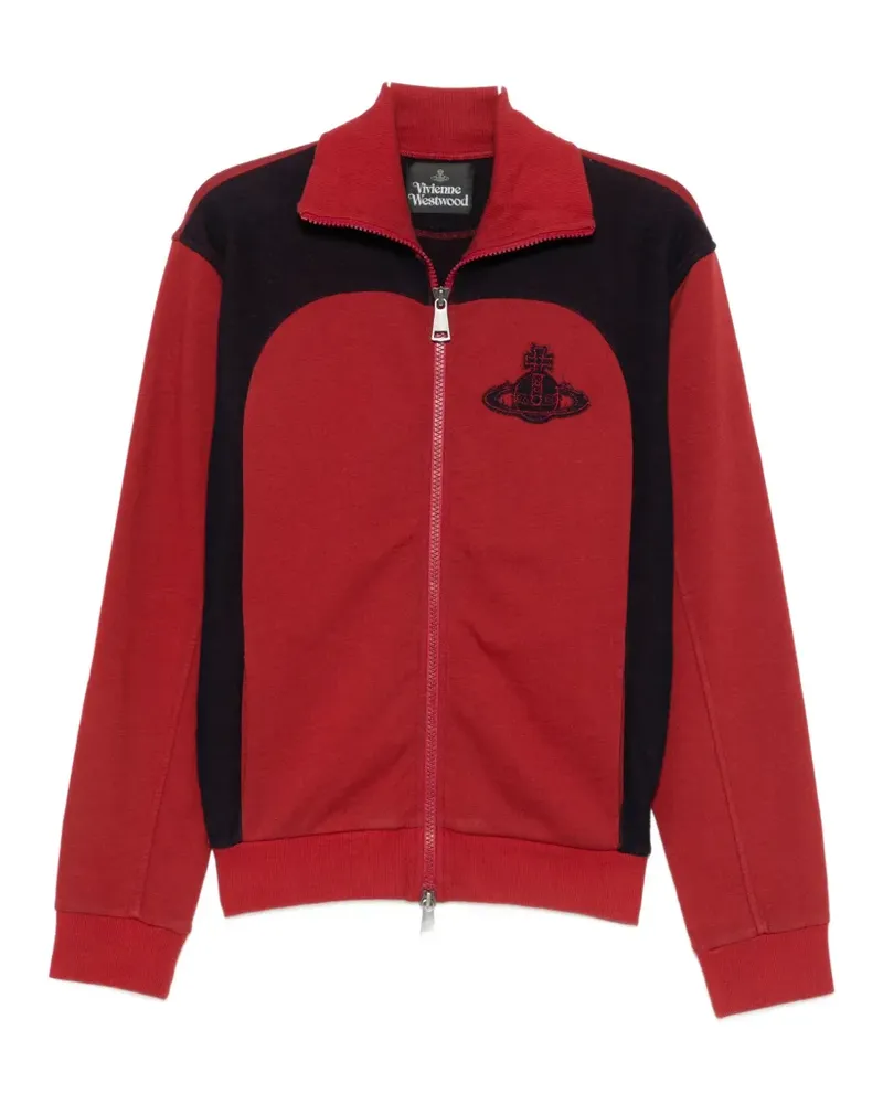 Vivienne Westwood Alien Orb-embroidered panelled sweatshirt - Rot Rot