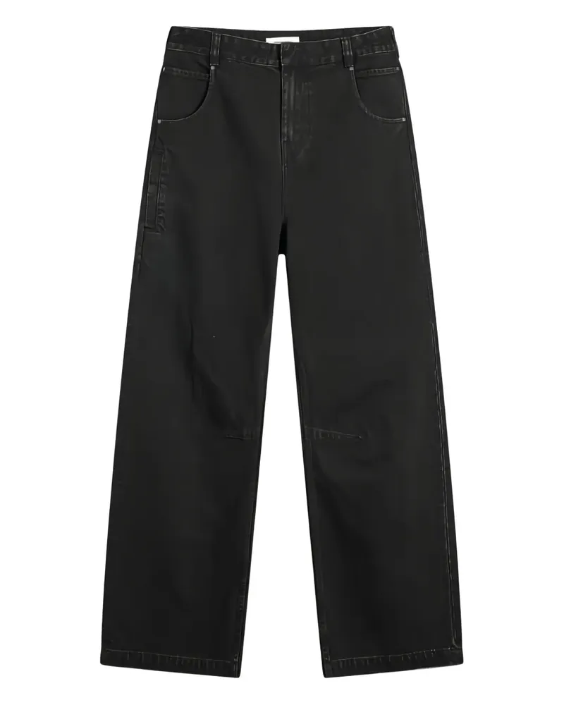 Entire Studios Jeans mit Knopfverschluss - Schwarz Schwarz