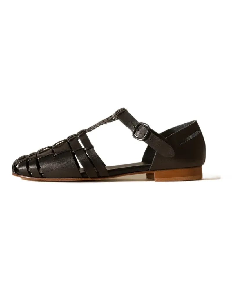 HEREU Vedra Fisherman-Sandalen - Schwarz Schwarz