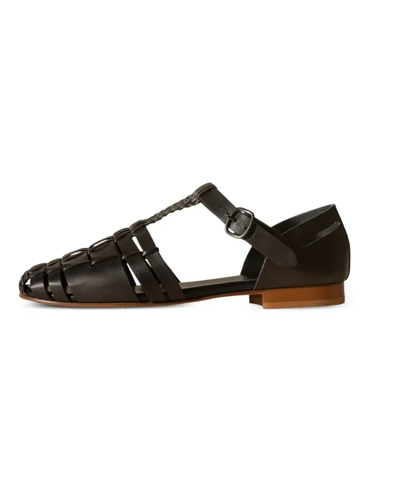 HEREU Vedra Fisherman-Sandalen - Schwarz Schwarz