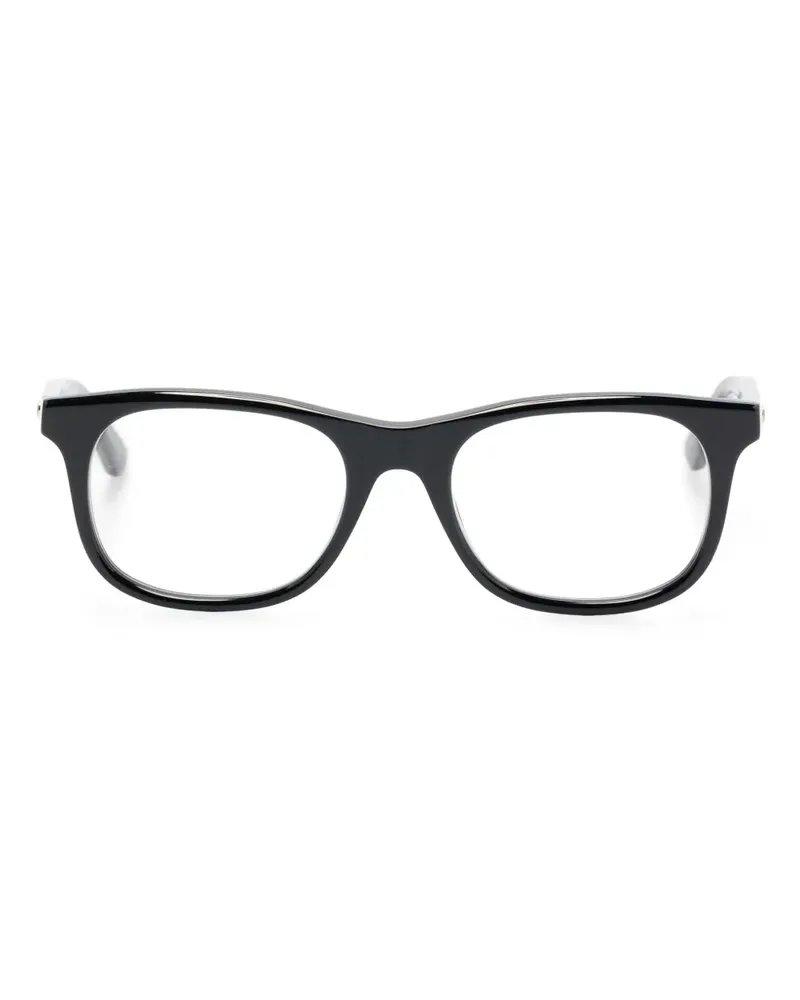 Montblanc Brille mit eckigem Gestell - Schwarz Schwarz