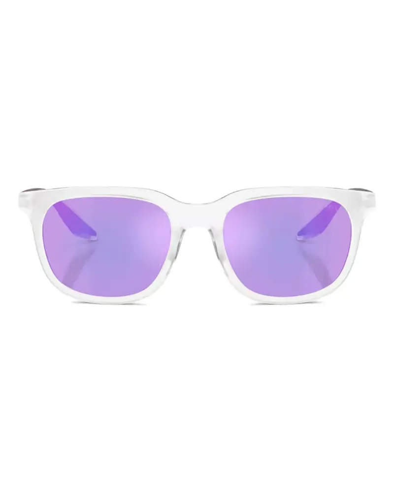 Prada Sonnenbrille mit eckigem Gestell - Weiß Weiß