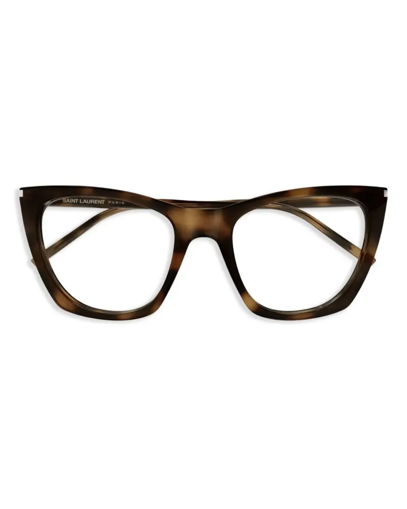 Saint Laurent Brille im Cat-Eye-Design - Braun Braun