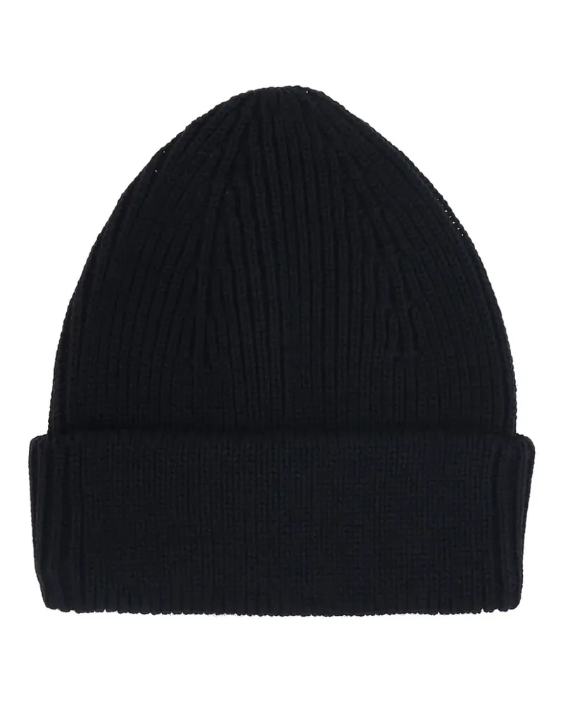 Roberto Collina Gerippte Beanie - Blau Blau