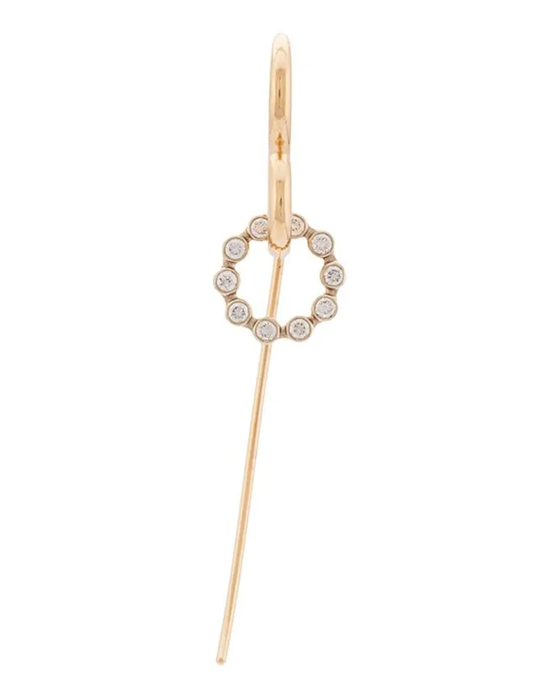 Charlotte Chesnais 18kt 'Swing Unit' Ohrring mit Diamant - Metallic Metallic