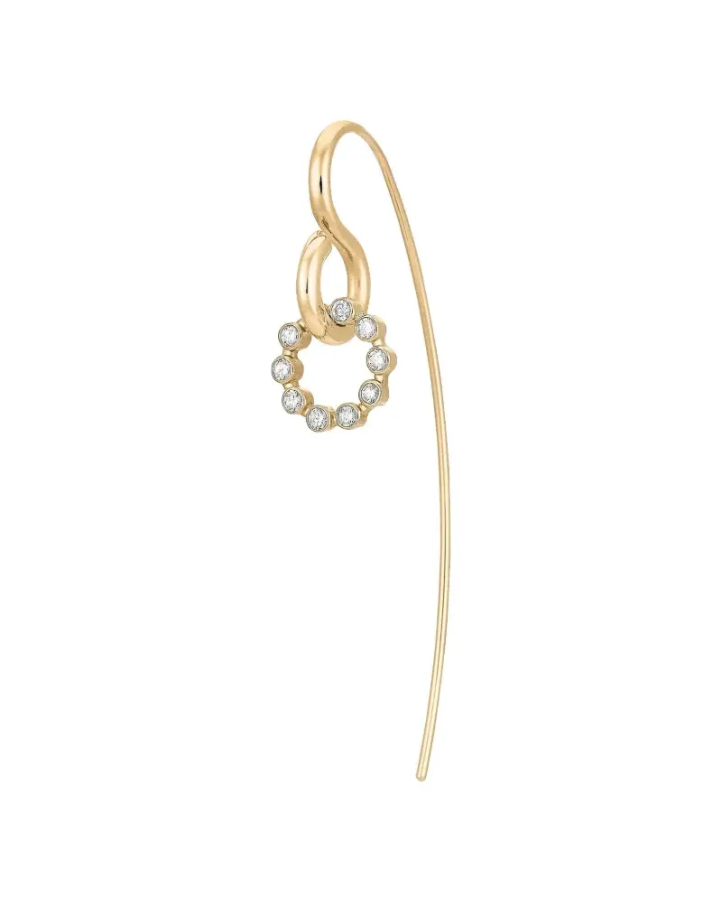 Charlotte Chesnais 18kt 'Swing Unit' Ohrring mit Diamant - Metallic Metallic