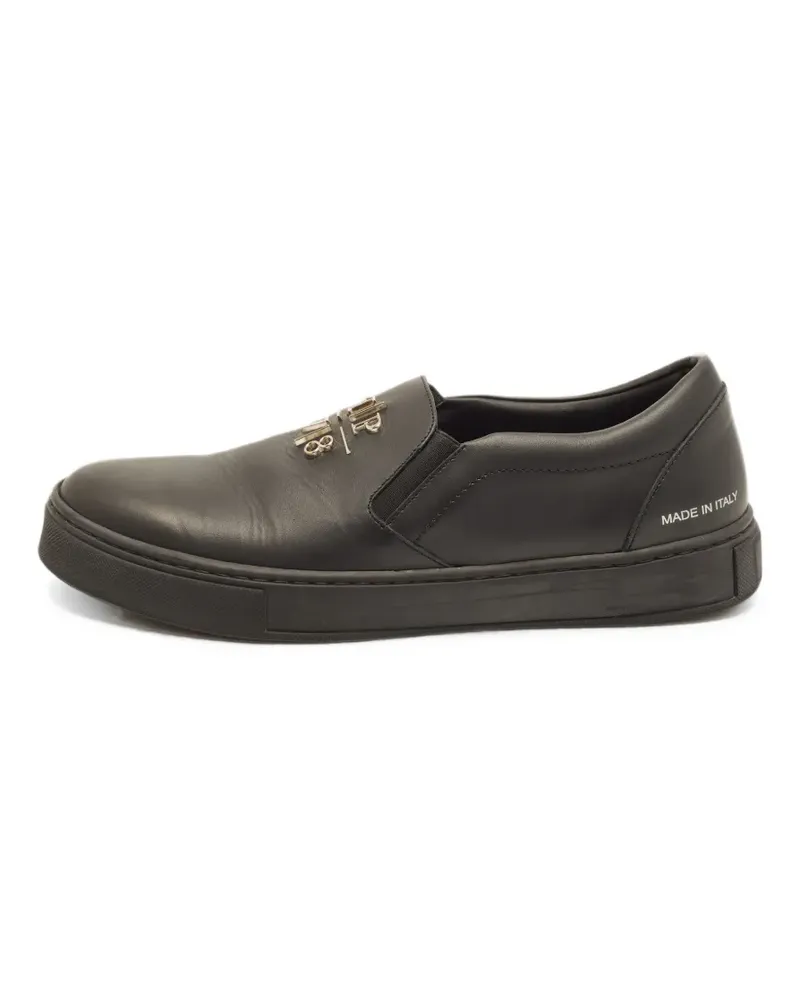 Philipp Plein Skull slip-on sneakers - Schwarz Schwarz