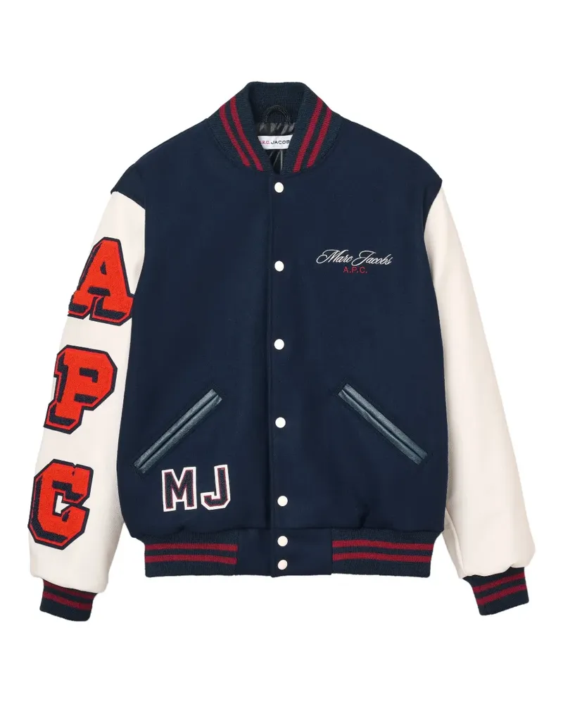 Marc Jacobs Collegejacke mit Druckknöpfen - Blau Blau