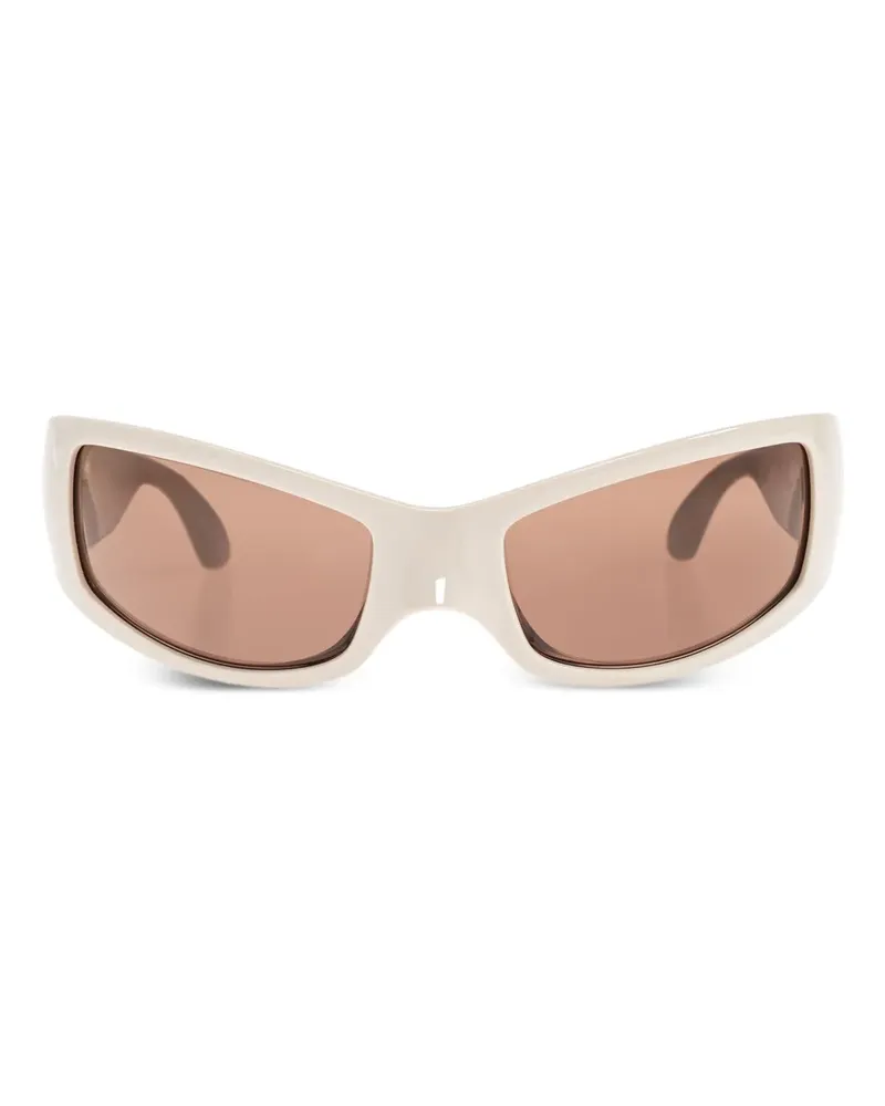 Balenciaga Sonnenbrille mit eckigem Gestell - Braun Braun