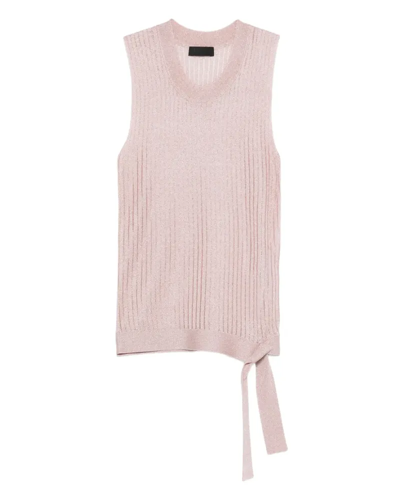 Liu Jo Geripptes Strickoberteil - Rosa Rosa