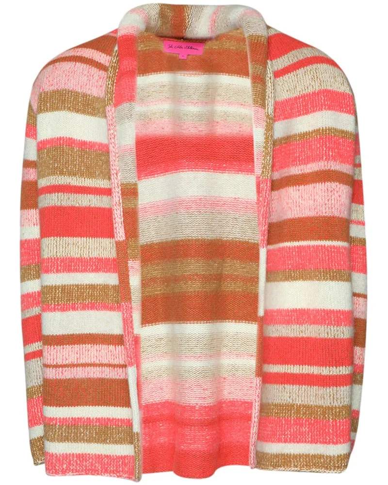 The Elder Statesman Stripe Italy Cardigan - Orange Orange